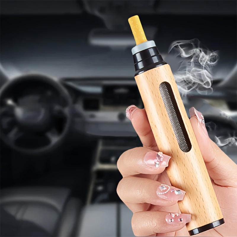 1pc car mounted ashtray with anti ash device portable outdoor travel self storage ashtray perfect for any home 0