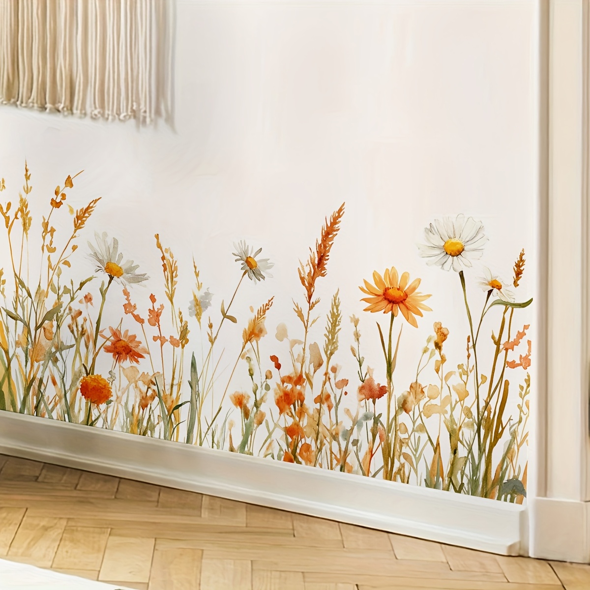 Image of 1pc Bush Wall Sticker Pvc Self-adhesive Wall Sticker Living Room Kitchen Toilet Decoration Wall Sticker Furniture Wardrobe Decoration Wall Sticker
