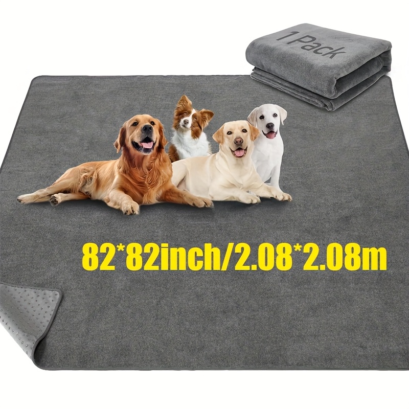 TEMU Extra Large Reusable Dog Pads, Non-slip Washable Pee Pads For Dogs, Fast Absorbent Pet Whelping Pads, Puppy Playpen Mat For Incontinence,