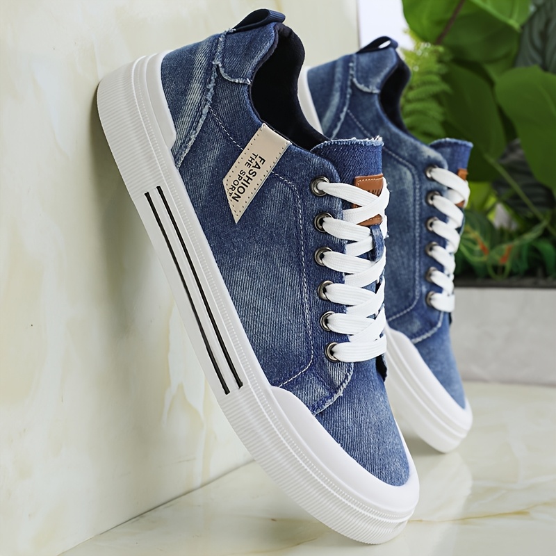 denim sneakers men sold on Temu United States