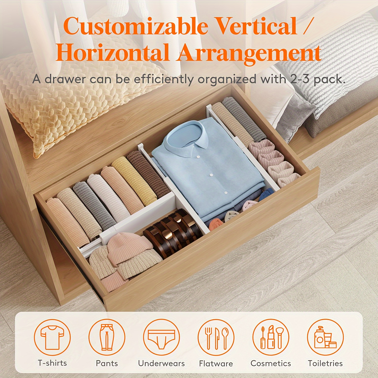 pack clear plastic drawer dividers inch 10 2cm high Temu