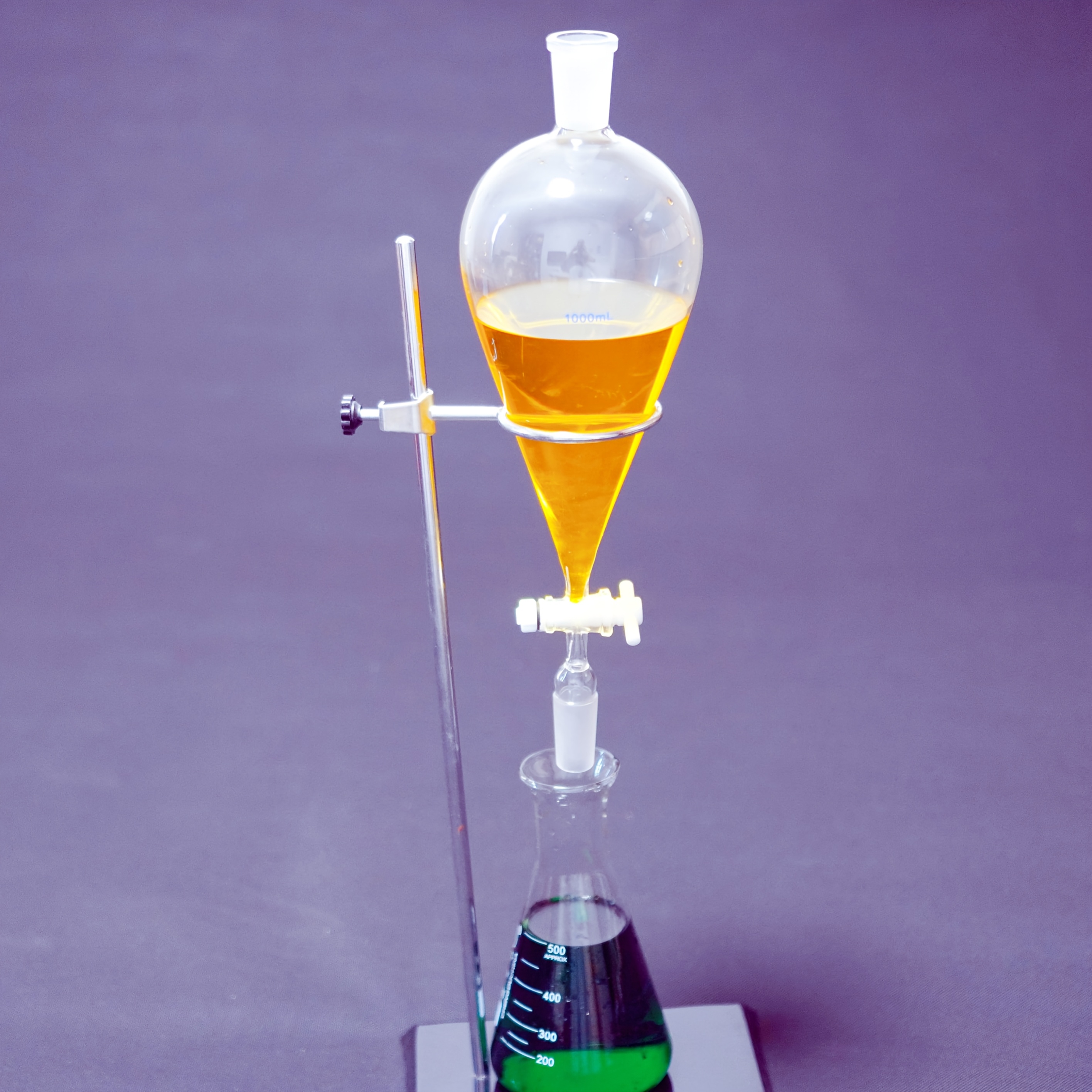 1pc glass funnel with   joint   stopcock used in lab for scientific research and teaching