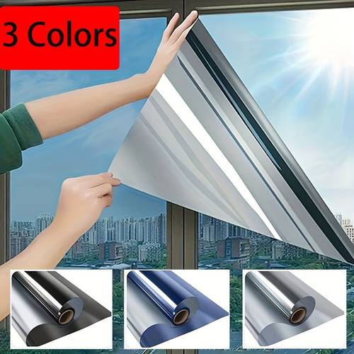 privacy and sun protection window film one way view anti heat insulation sticker for office in multiple colors and sizes