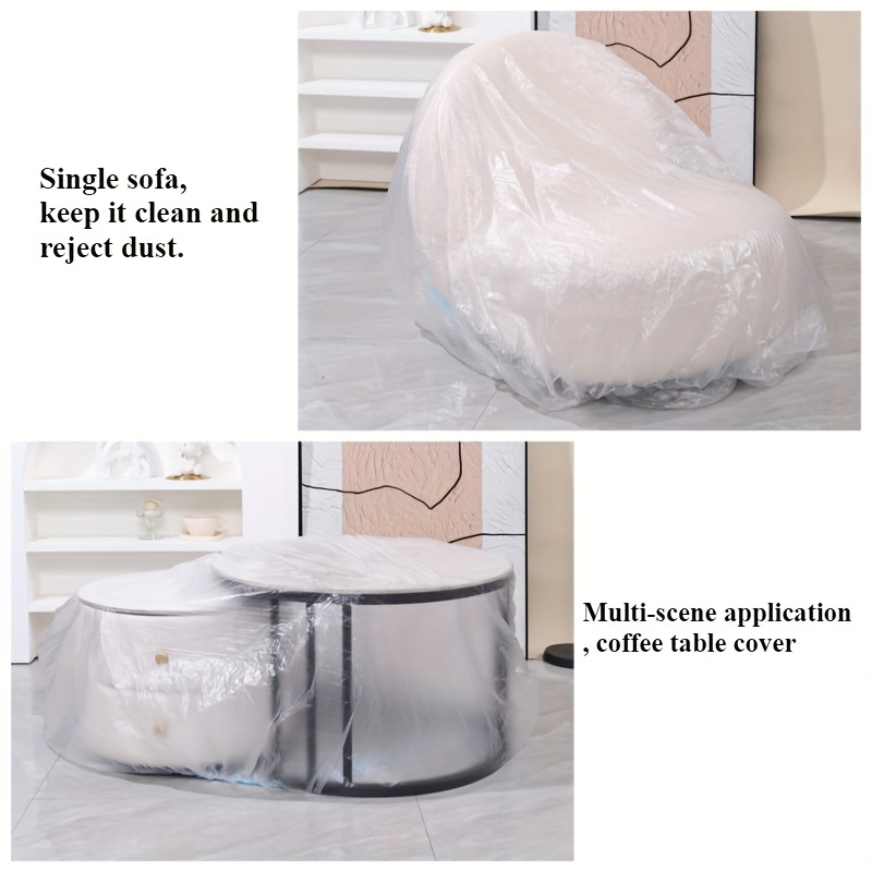 disposable plastic sofa cover seater sectional sofas fit Temu
