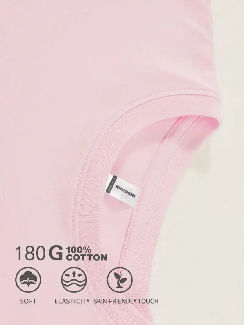 pink desserts round neck girl cartoon tshirt suitable for teenagers casual outdoor vacation short sleeved machine washable for and summer new product very suitable for theme Product details 2