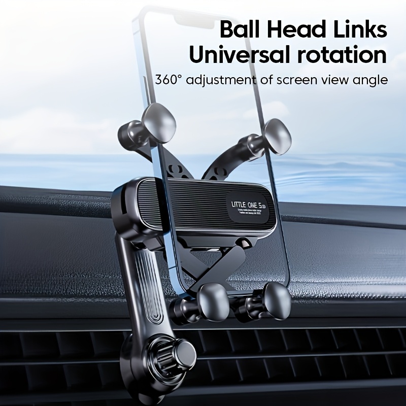 TEMU Phone Mount - 360&deg; Rotatable And Extendable Arm, Vent Grip For Secure Navigation, Fits All Vehicles
