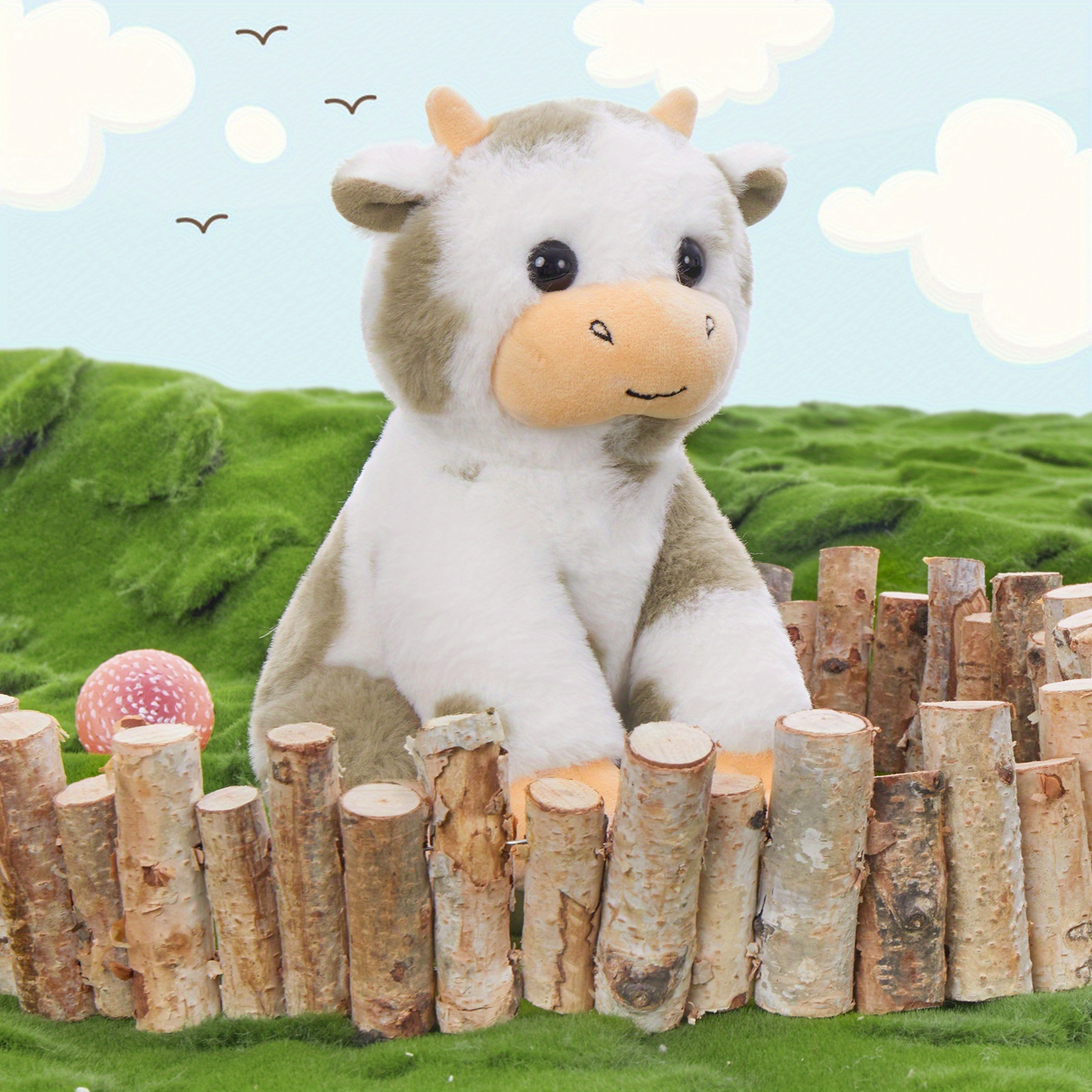 6pcs cow stuffed animals set 10 inch small stuffed Temu