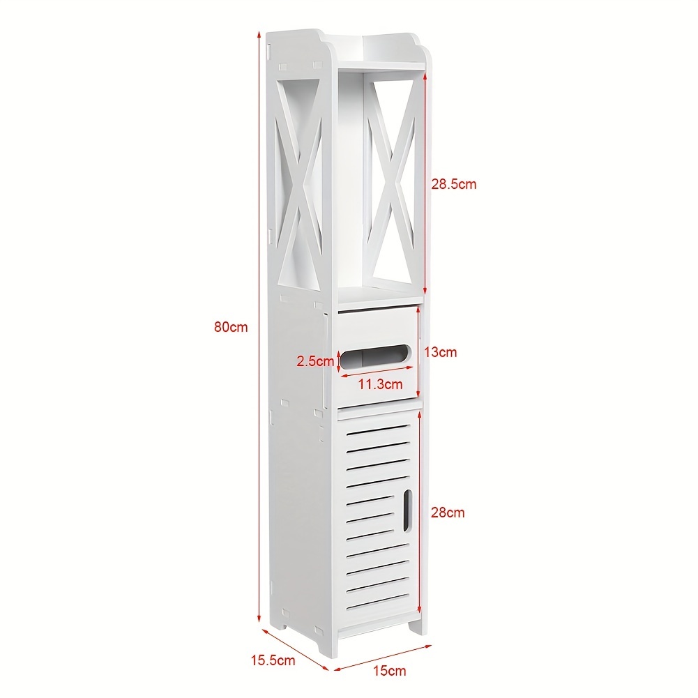 TEMU Bathroom Cabinet, Bathroom Storage Cabinet, Bathroom Organizers And Storage, * 6.1 * 5.9 Inches, For Bathrooms And Toilets (1pc/2pcs), Toilet