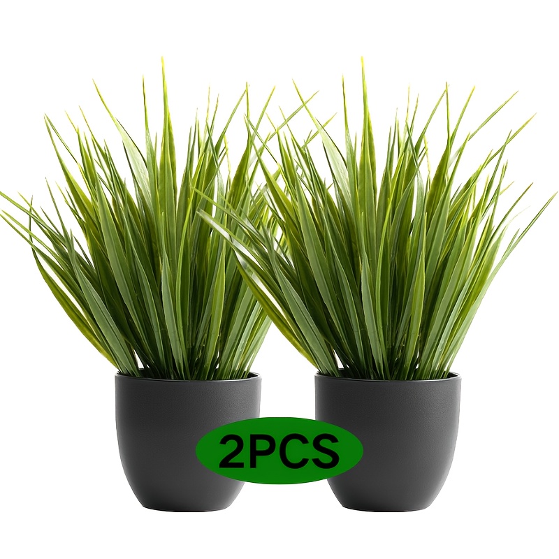 

2pcs Lifelike Artificial Grass Bonsai Trees In - , Maintenance-free Greenery For Indoor/outdoor Decor, , Decorations, Artificial Plants For Home Decor, Best For Christmas