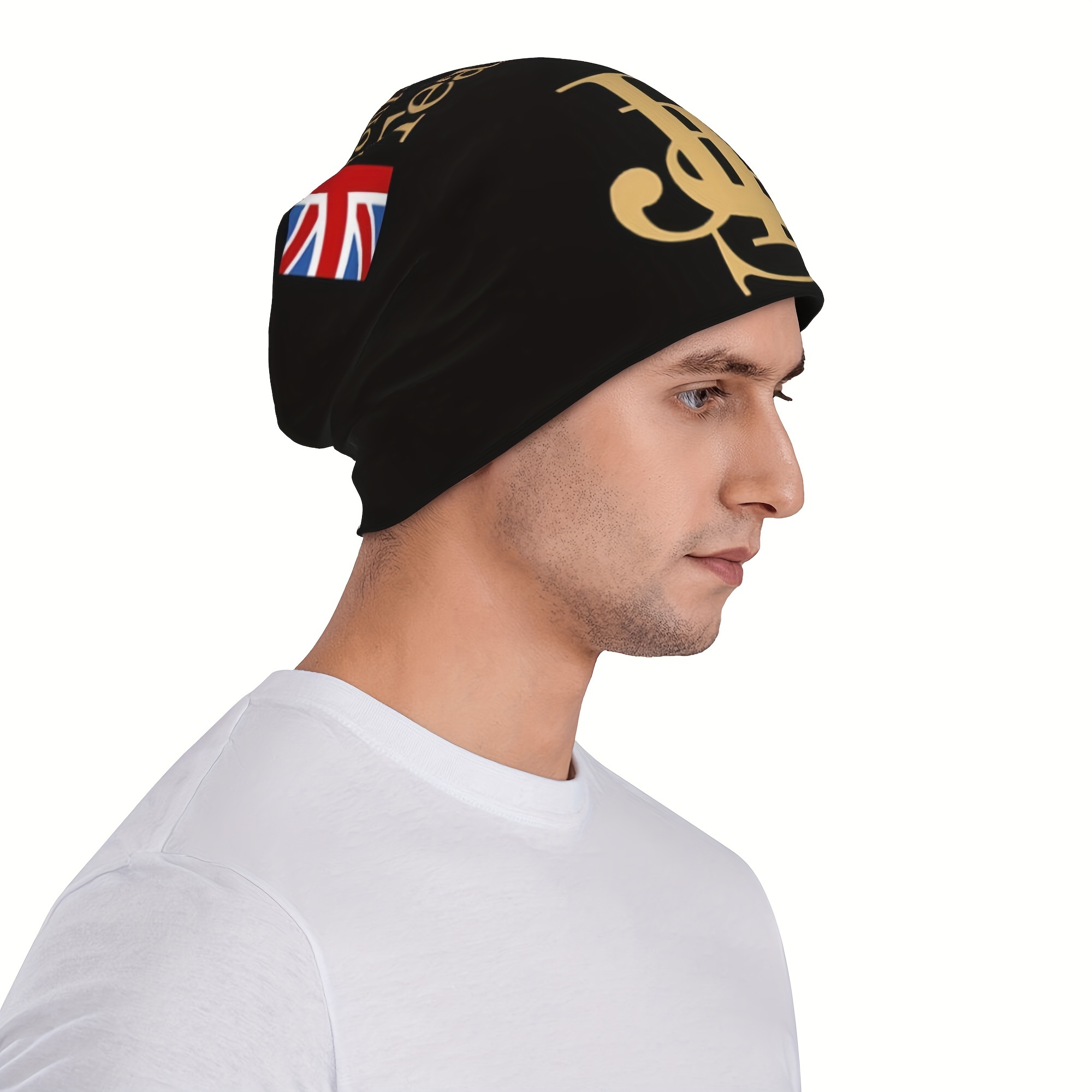 Slouchy Beanie Knit Cap With Visor 1pc Trendy Warm Oversized