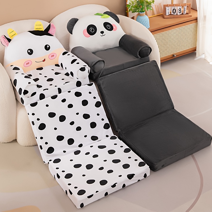 Foldable Sofa Three-Fold Comfortable Sofa Stool A Very Cute Design Removable & Washable Perfect for Living Room & Bedroom Use Halloween And Christmas Gifts