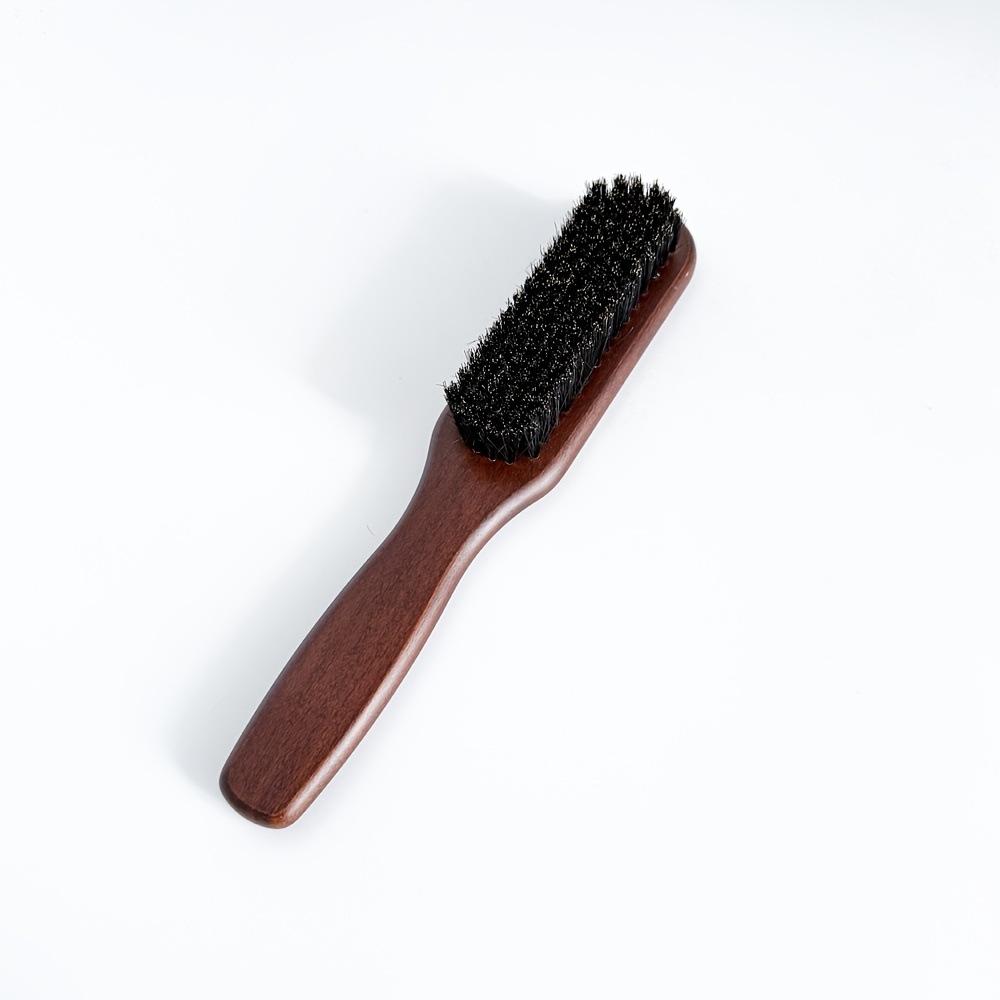 TEMU 1pc/2pcs Bristle Smoothing Comb - Easy Styling And Maintenance, Frizz And Smooth, , Unisex - Wooden Handle, Back-to-school And Travel Essential,