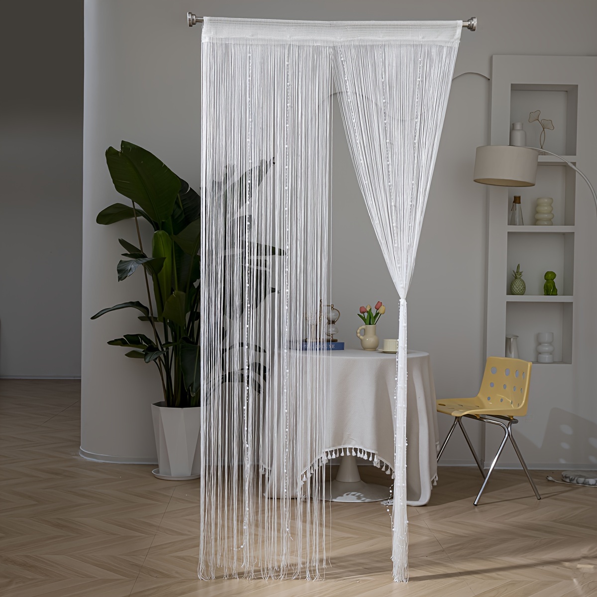 

1pc Curtain, , Polyester, , , Knitted, , For Multiple Types, , No Lining, Battery-free