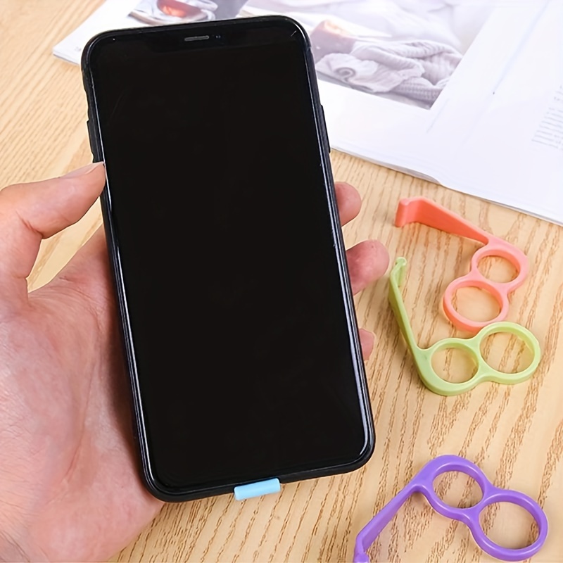 4pcs Random Colour Phone Grip Holder Finger Ring Support