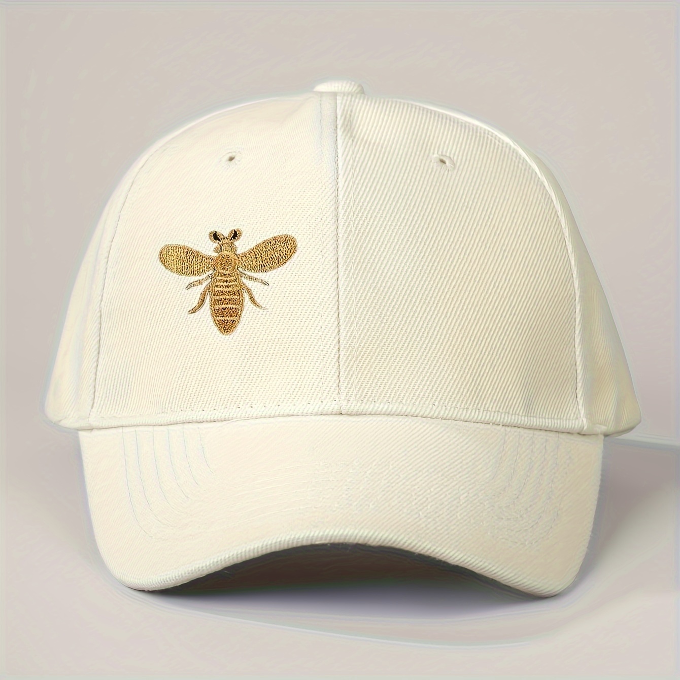 TEMU Casquette de baseball brodée Abeille Unisexe Trucker Hat Respirante Ajustable Casquette de golf d'été Curved Cap Homme Y2K Couple Hat
