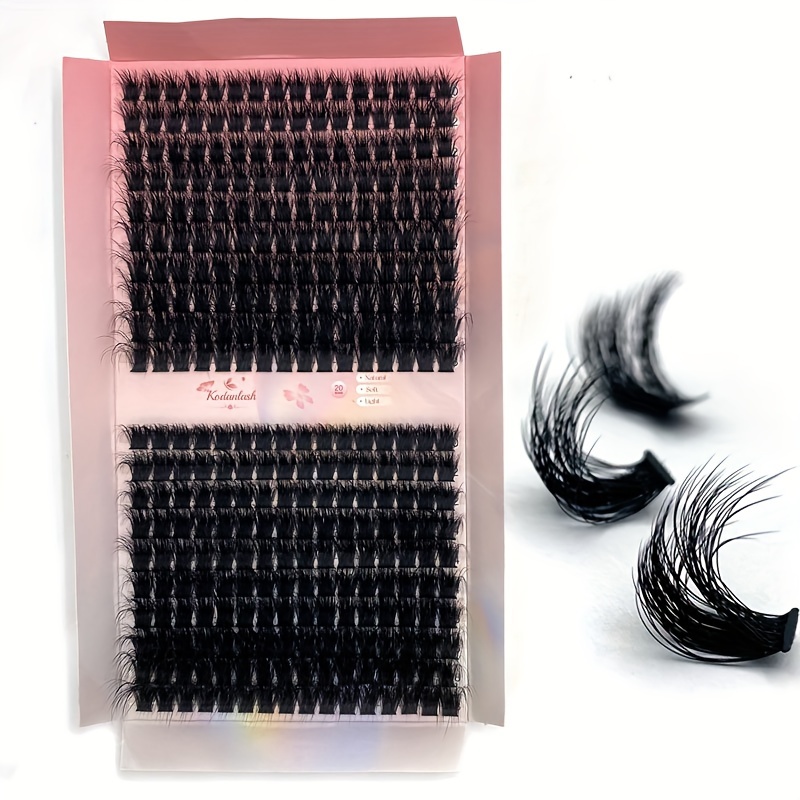 

Fluffy Diy Eyelash Extension Kit - 320 Bundles Of Natural Fluffy Russian Individual Clusters, 10-18mm Mix Lengths, D , 0.07mm Thickness, Beginner Friendly & Reusable Makeup Lashes Set