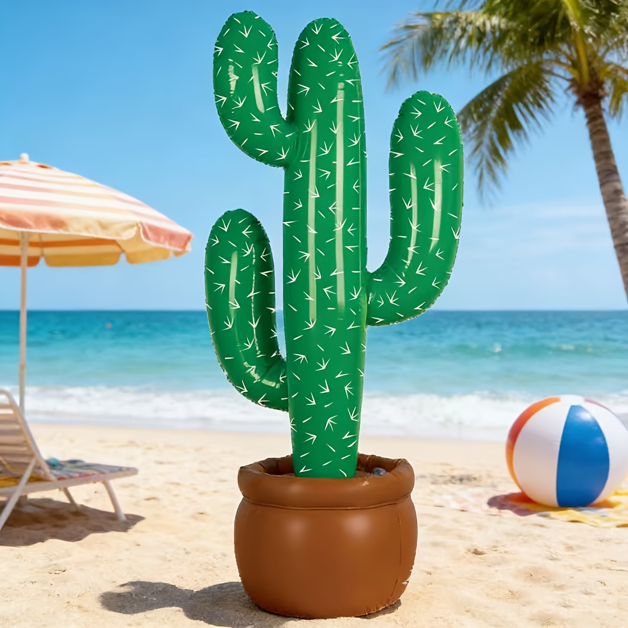 1pc inflatable   backdrop favor for   party summer theme cactus decoration