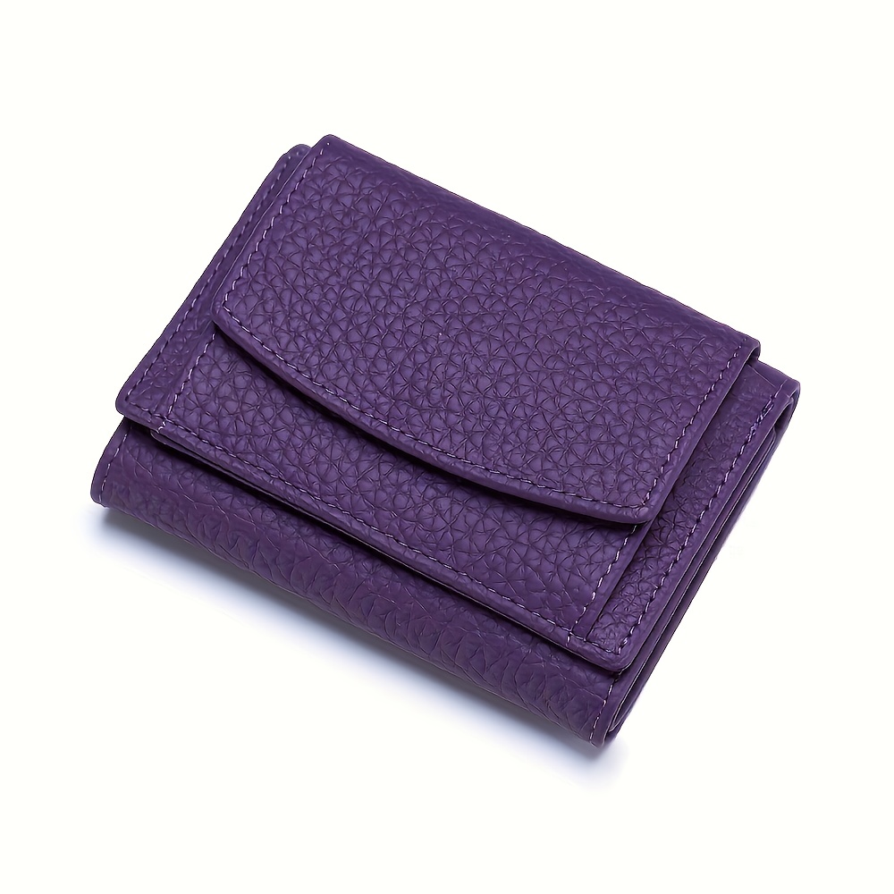 Porte-Monnaie Femme Mini En Cuir Synthétique - Multicompartiments - Fermeture Magnétique