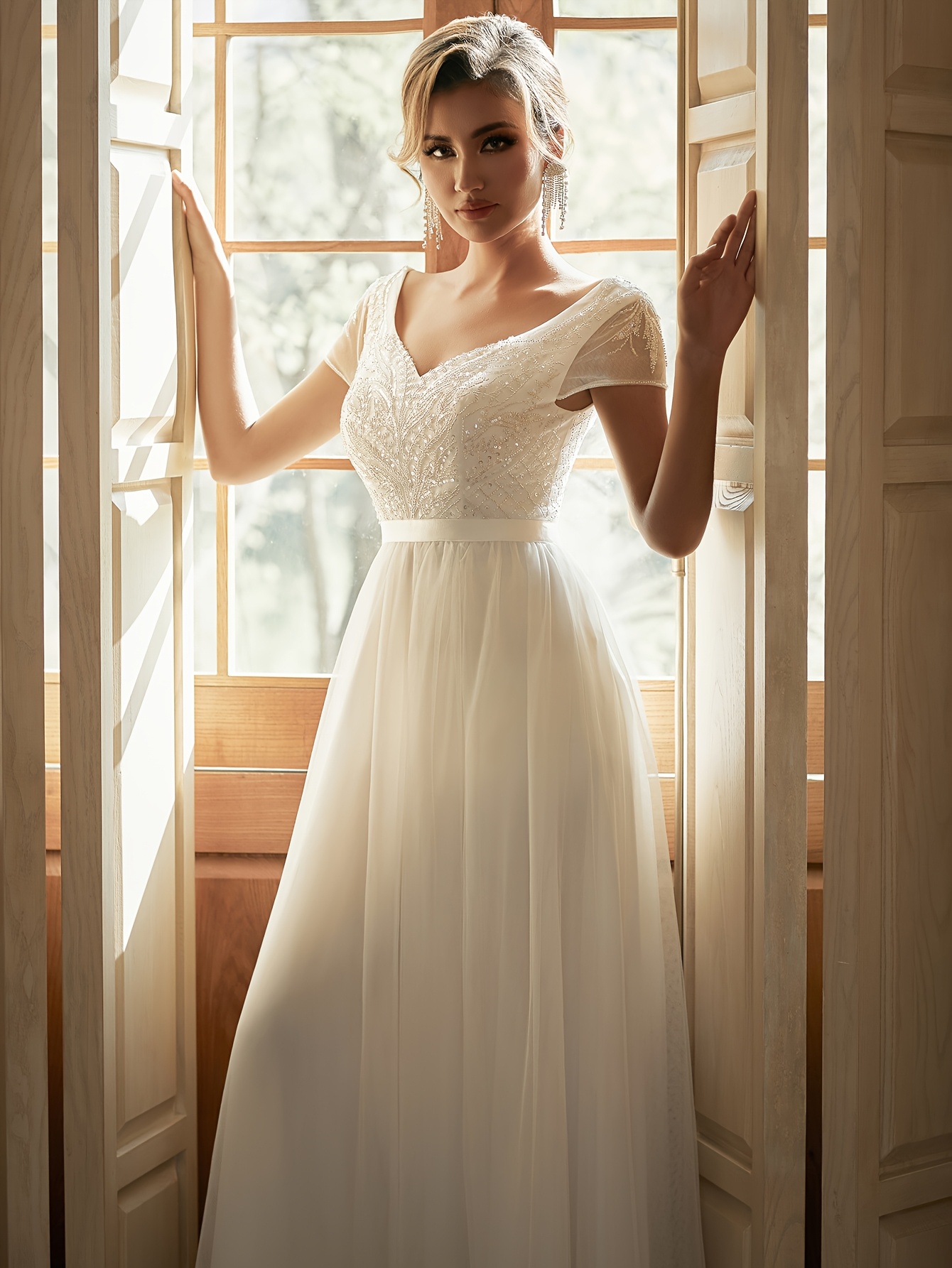 fits everybody slip dress Luna Tulle and Lace Wedding Dress main image 1