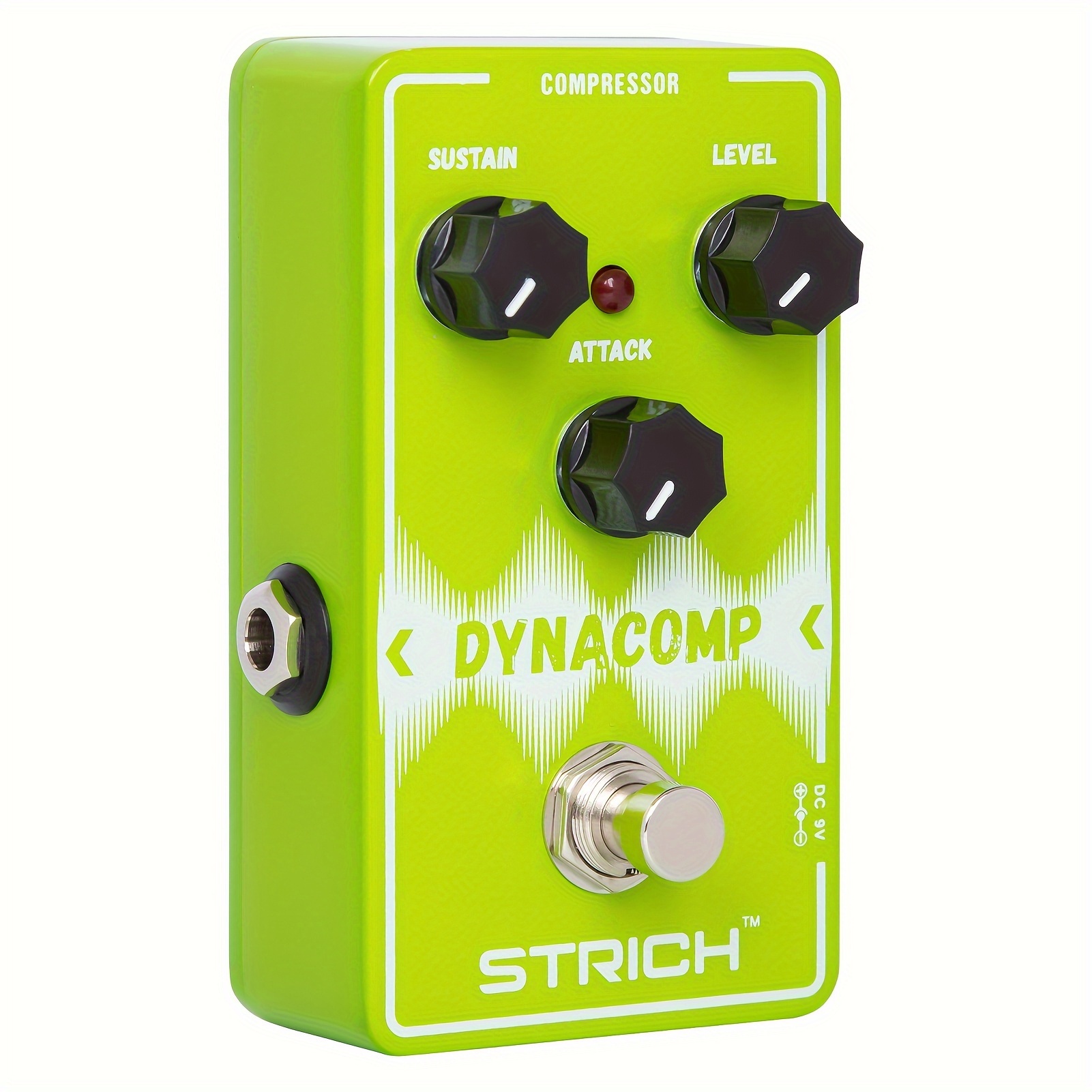 

Strich Dynacomp Compressor Guitar Pedal, Essential Pure Analog Effect Pedal, 3 Knobs Control, True Bypass For Electric Guitar, Green