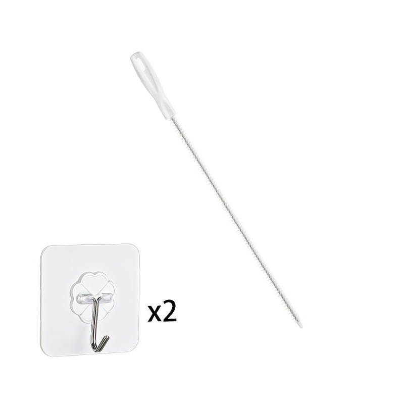 TEMU Juego de 3 piezas: 1 cepillo de limpieza + , cepillo manual flexible para limpiar fregaderos y desagües, herramienta para desatascar desagües y