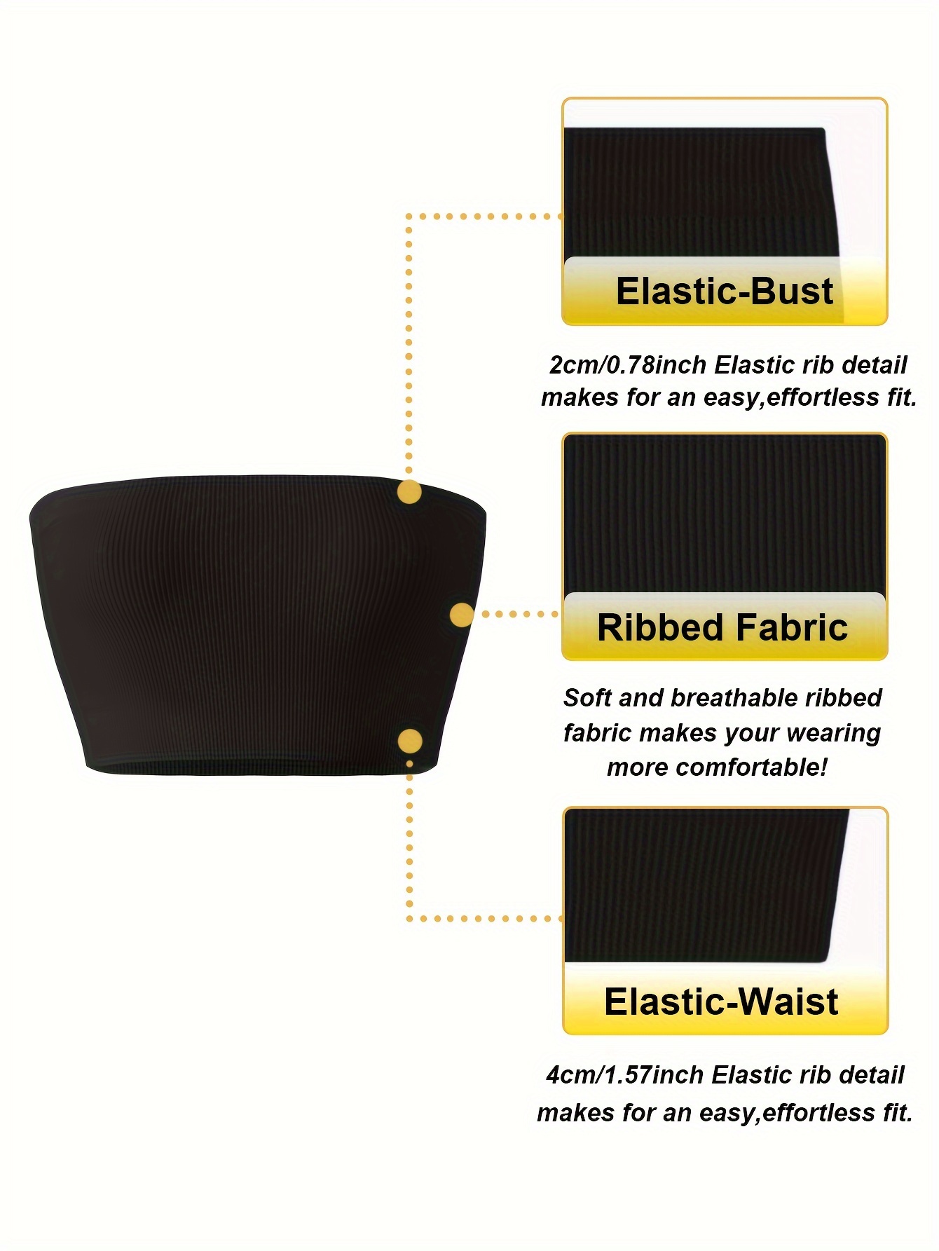 Women's Seamless Strapless Bandeau Bra - Comfortable, Breathable Nylon Blend, No-Pad, Shoulder-Baring Design for Casual Attire