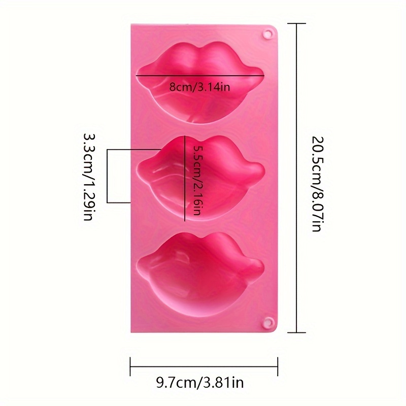 1pc 3d Lip Silicone Mold Diy Soap Candle Furniture Decoration Ornament Mold Gift Making Tool