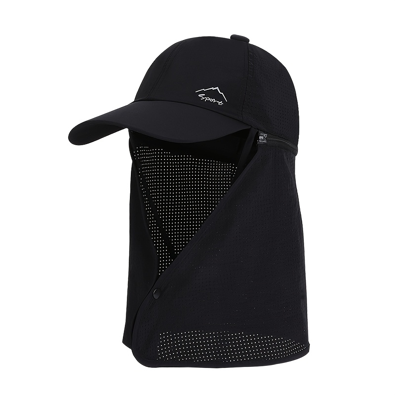 TEMU Chapeau d'été pare-soleil Homme Alpinisme Pêche Séchage rapide Chapeau de pêche Cape extérieure Casquette de baseball