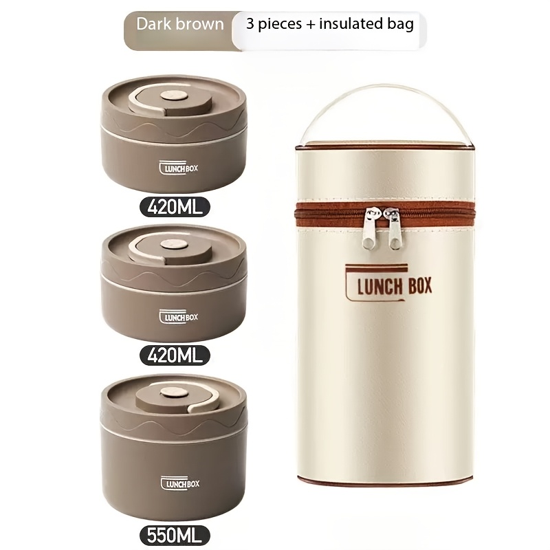 304 Stainless Steel Lunch Box, Lunch Box, Suitable For Household Use, Students' Meals, Portable Office Workers' Lunch Boxes, And Microwave Ovens