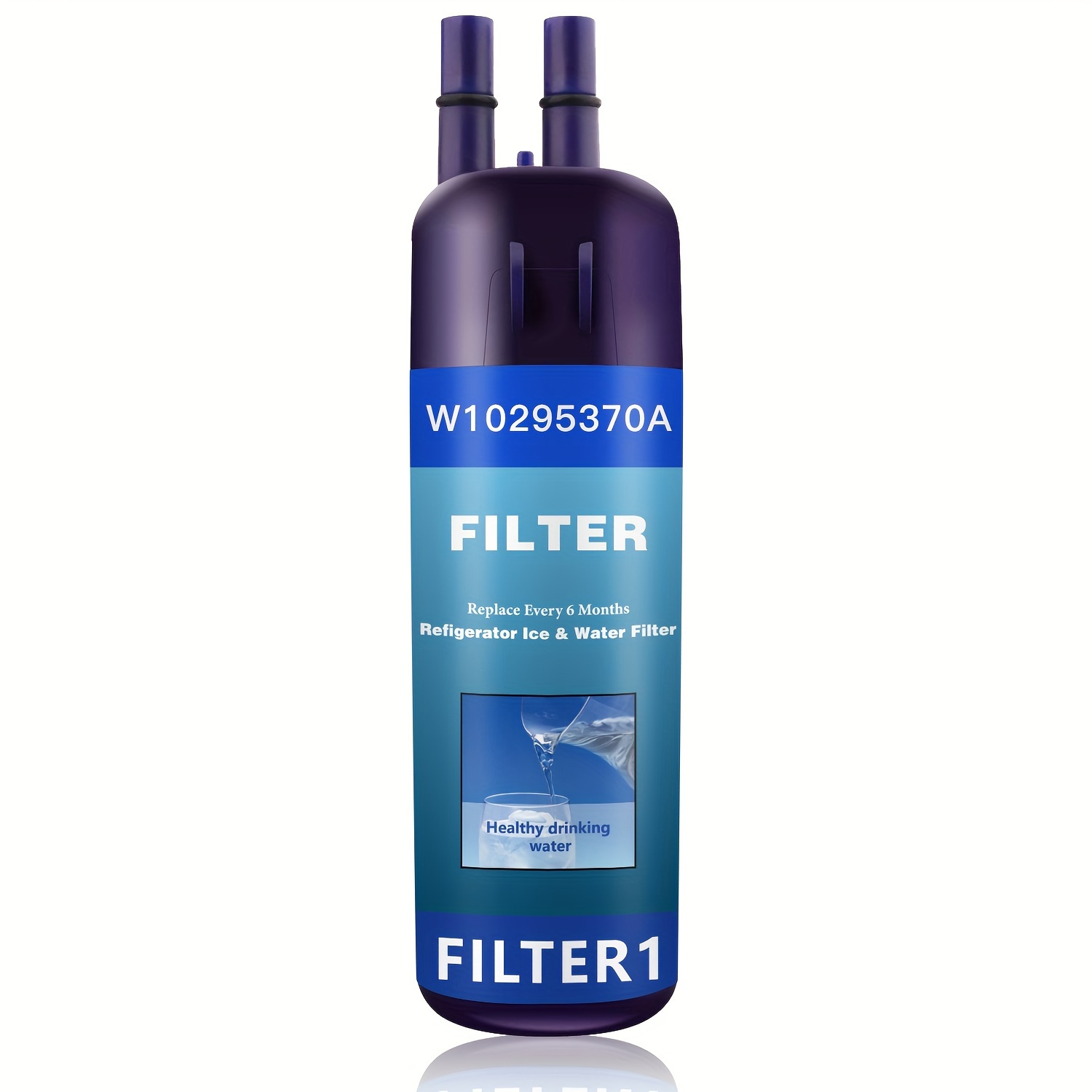 

1pcs Refrigerator Water Filter, Adapted To W10295370a, Edr1rxd1, W10295370, Water Filter For P4rfwb, 46-9081, 46-9930 Water Filter Replacement