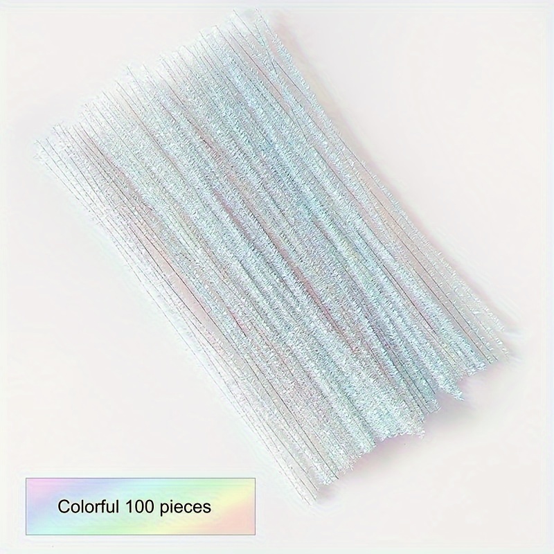 

Diy Creative Handmade Materials Glitter Twist Rod Glitter Plush Strip, Winter, New Year