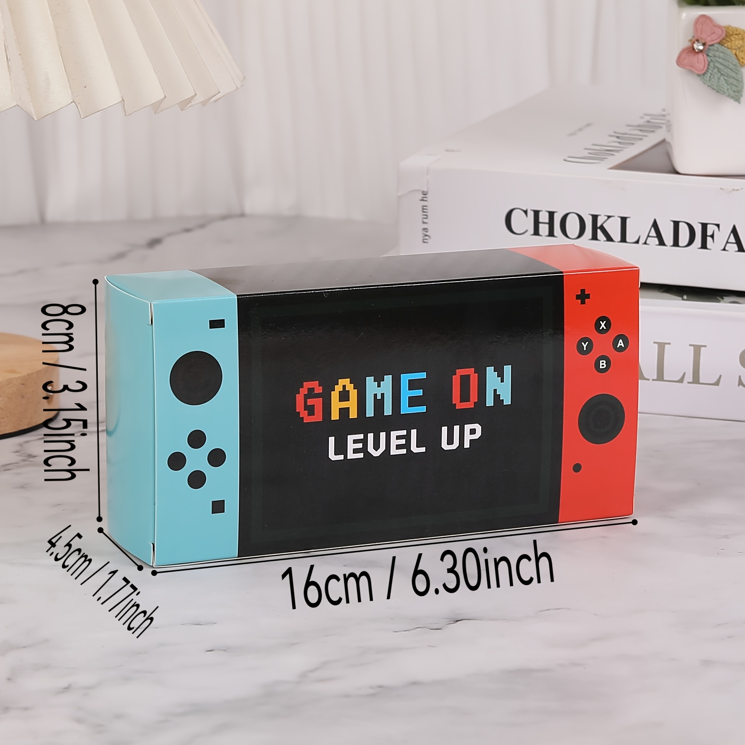 TEMU Gift For Her/him 8pcs Cool Video Game Party Gift Box With "" And "happy Birthday" Print, Suitable For Gamer Party Favors, Weddings, Back-to-,