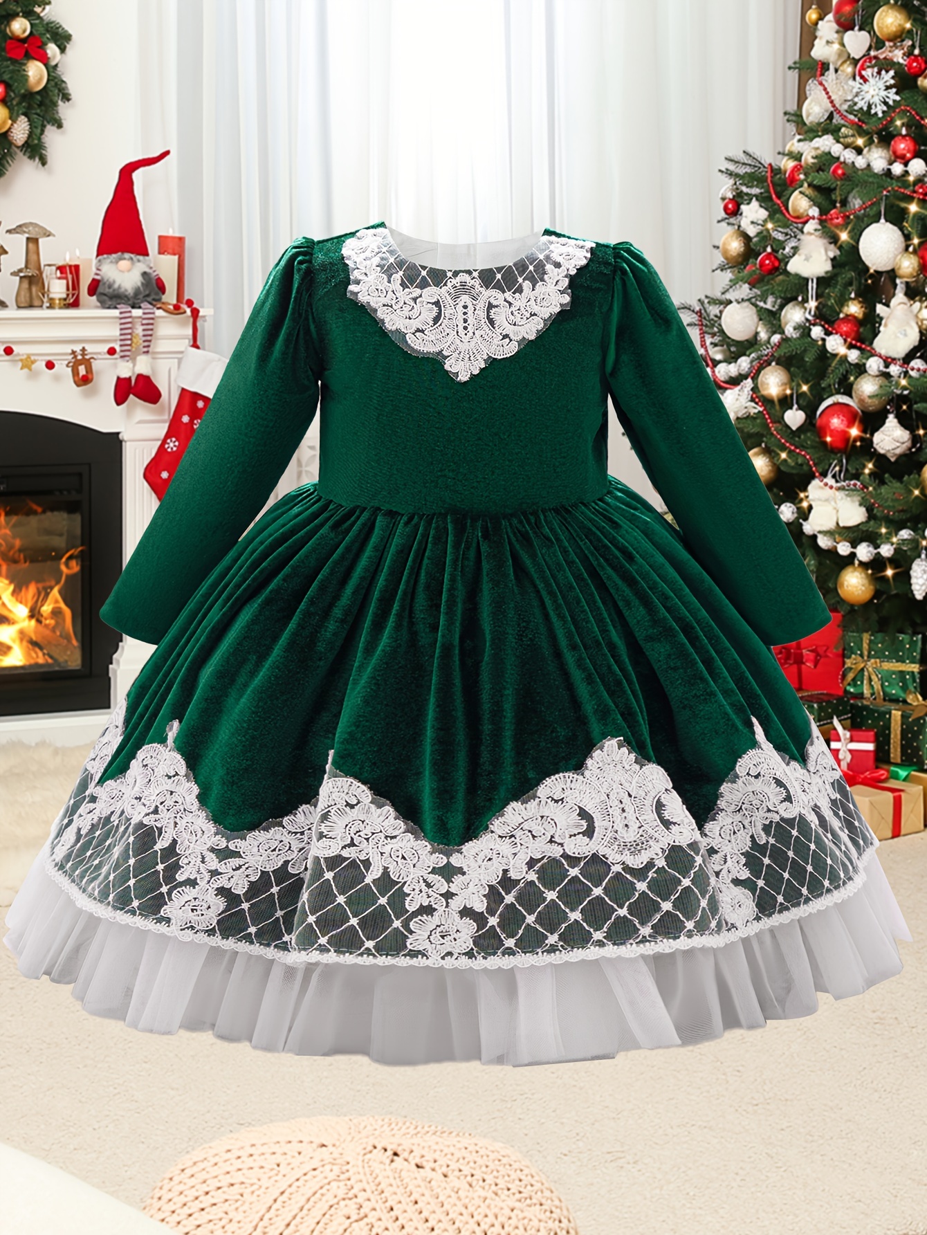 strapless open back dress Green Party Dresses For Kids High Low Cheap Flower Girl Dress ARD1289