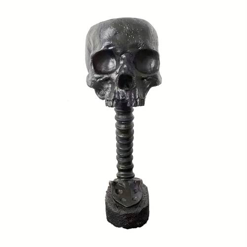 un de resina a con forma de calavera para decoración de jardín de halloween, sin flores. regalo de jardinería, decoración