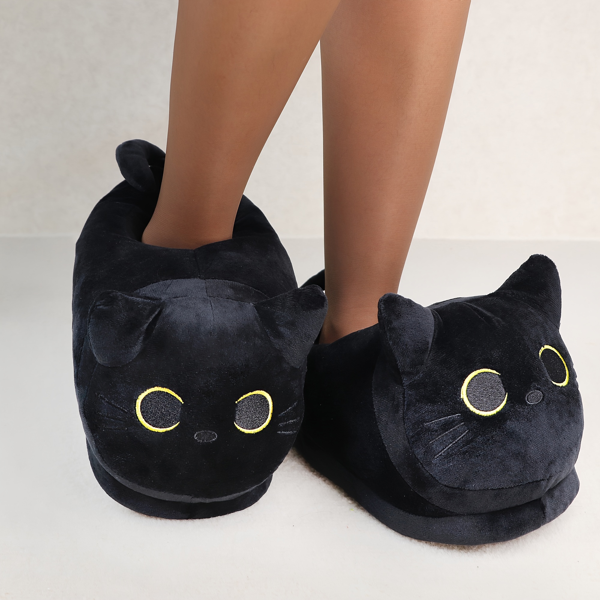 

Cat Slippers For Women - Cute Kawaii Animal Design, Soft Non-slip Indoor Shoes, Perfect Gift For Cat Lovers & Christmas