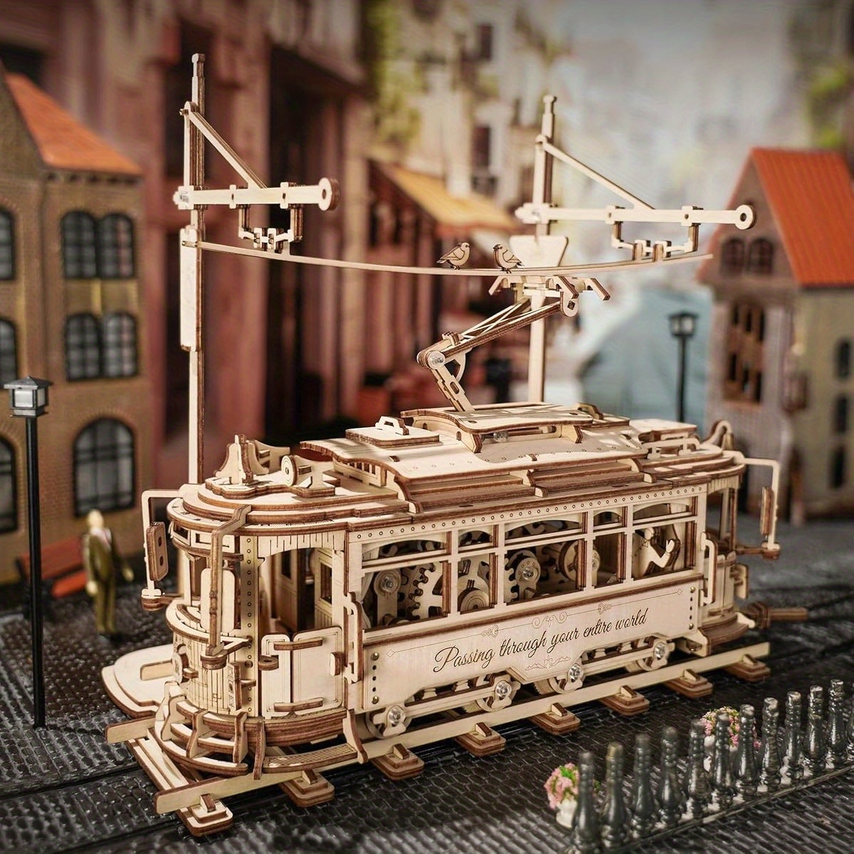 Image of Rokr 3d Wooden Puzzle, Mechanical Model Kit, Moving Project For Teens &, Unique Birthday Gift For , Christmas Gifts For