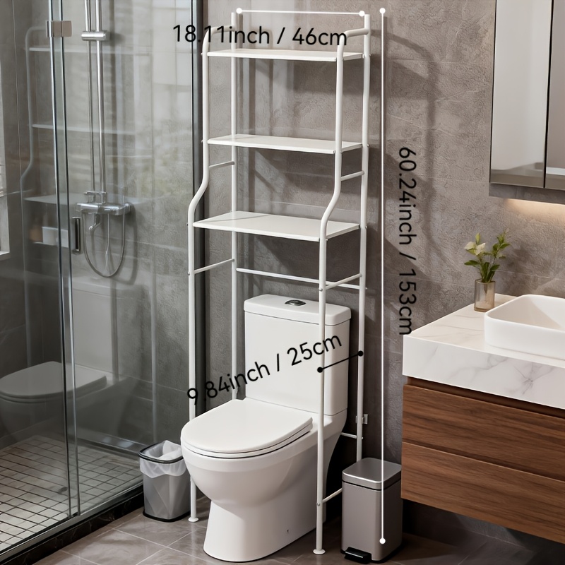   storage unit for above the toilet metal shelves for bathroom independent shelf for space   Product details 2