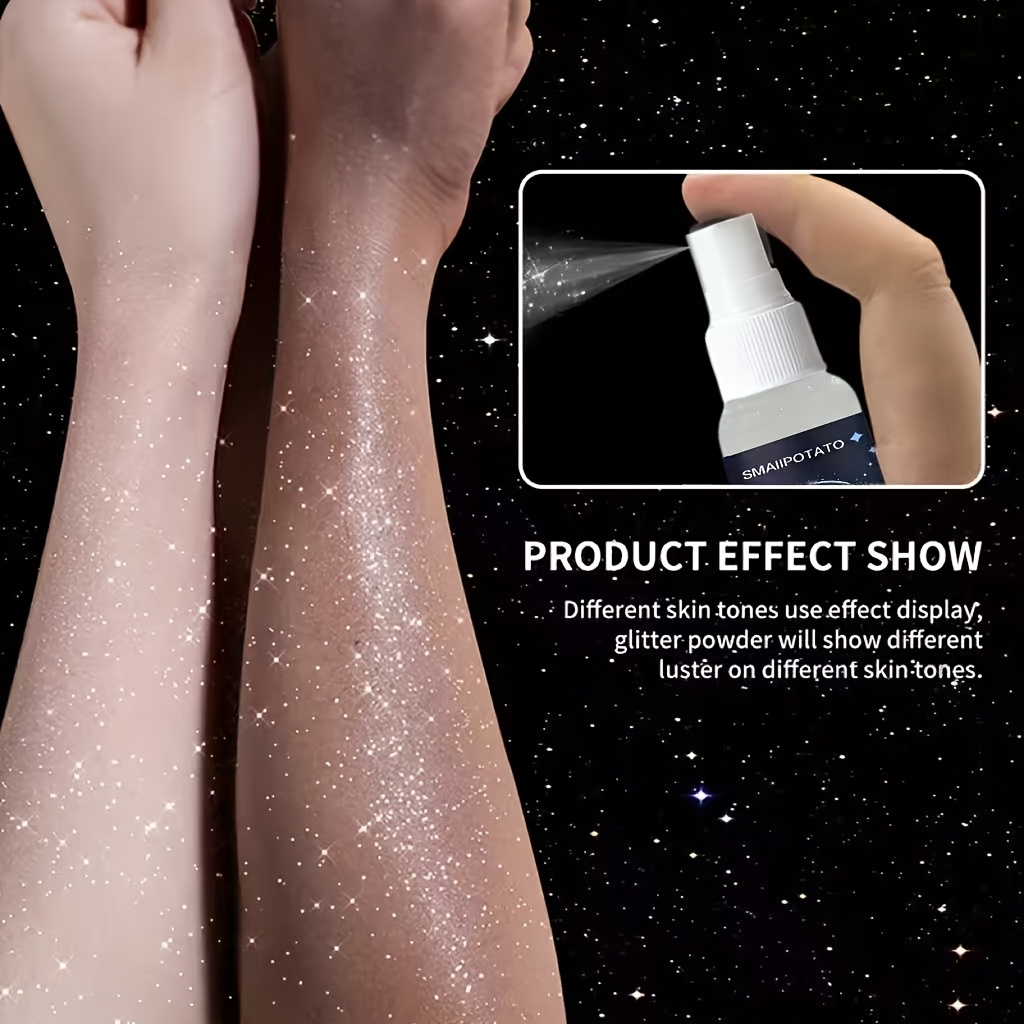 a shimmering highlight spray for hair that offers gentle anti     moisturizing for hair face body and collarbone   holiday and wedding celebrations Product details 1