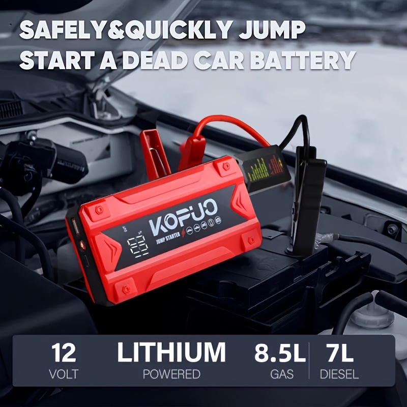 5000a car battery jump starter 12v portable jump box 8 5l - Temu Spain