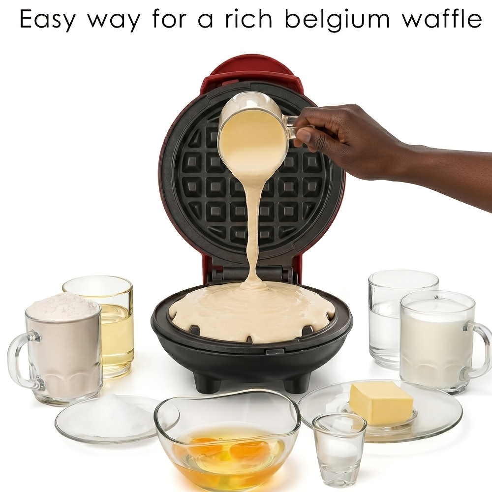 Versatile 3-In-1 Mini Electric Baker, Easy One-Plug Hash Brown Maker for Paninis & Chaffles, Lightweight Multi-Function Griddle, Reliable Individual Serving Cooker, Compact Design