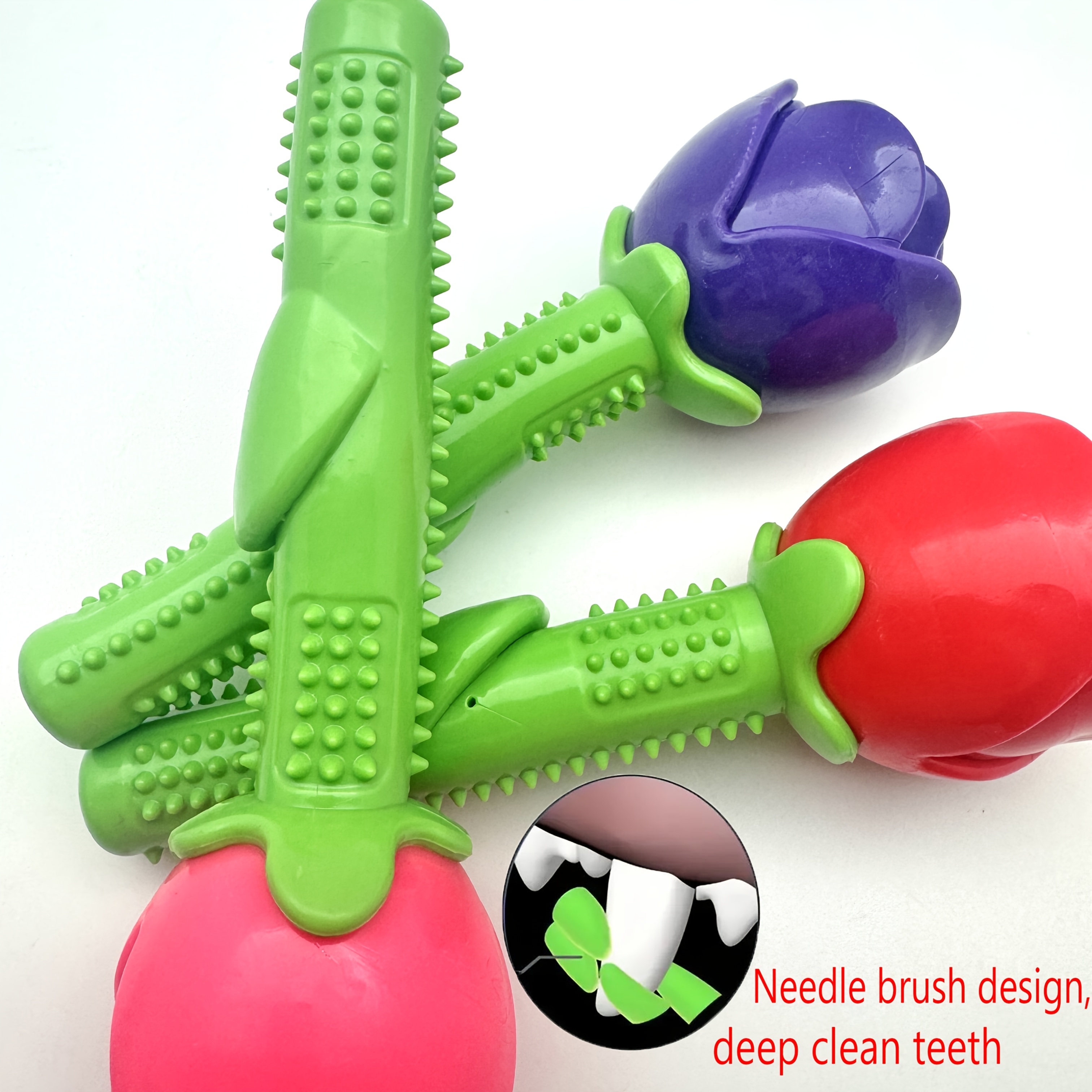 a rose shaped pet chew toy sturdy durable toy squeaking - Temu New Zealand