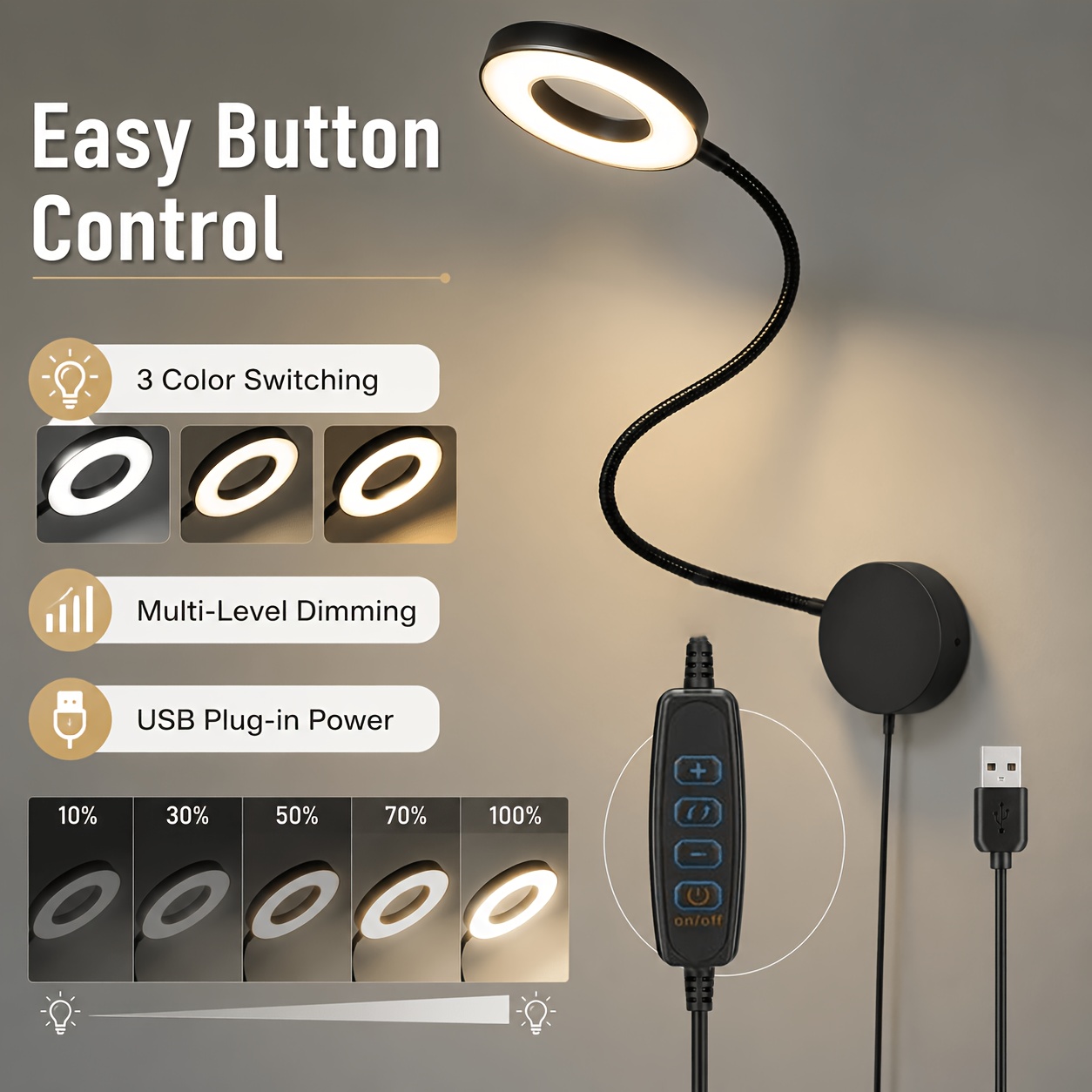 360° Adjustable LED Wall Mounted Smart Light
