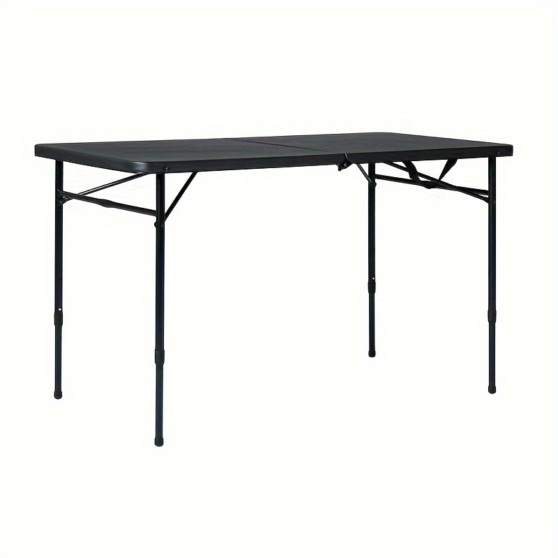 

Collapsible Table, Adjustable Height, Rich Black For Indoor And Outdoor
