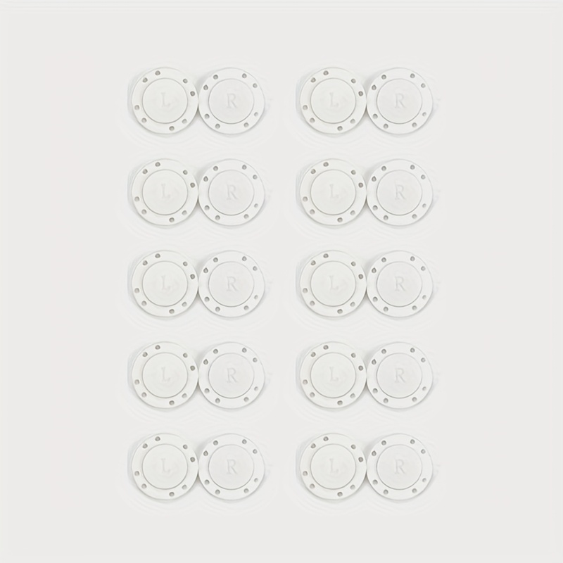Image of 20pcs Magnetic Button, Strong Fixing Invisible Button, Used For Plastic Buttons Of Clothes And Bags, Down Jackets And Coats, And Closed By Sewing