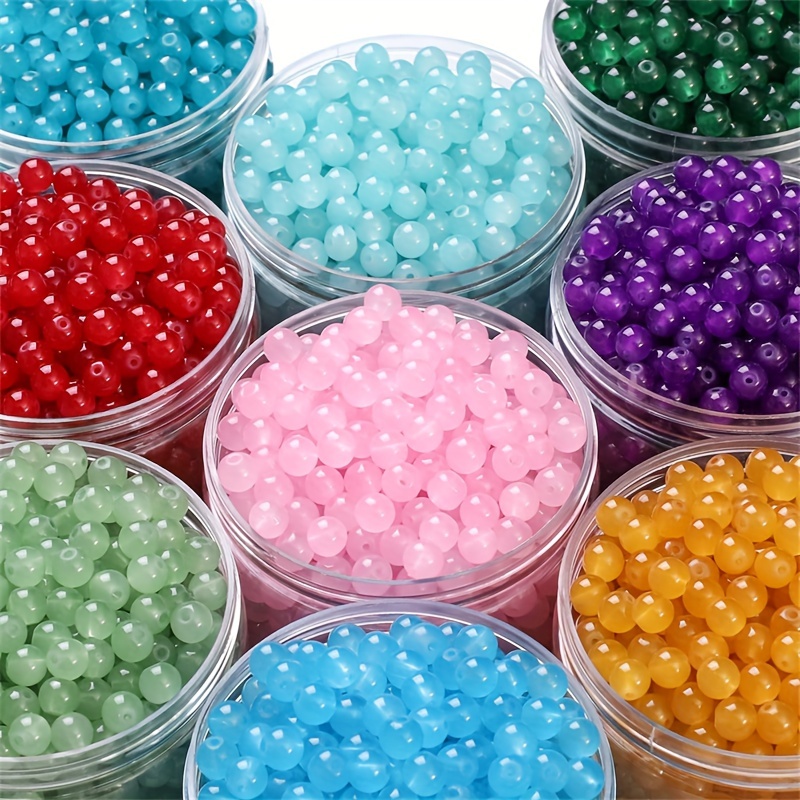 TEMU Beads, 6mm, 400 , , Making Supplies For Handmade Necklace And Bracelet