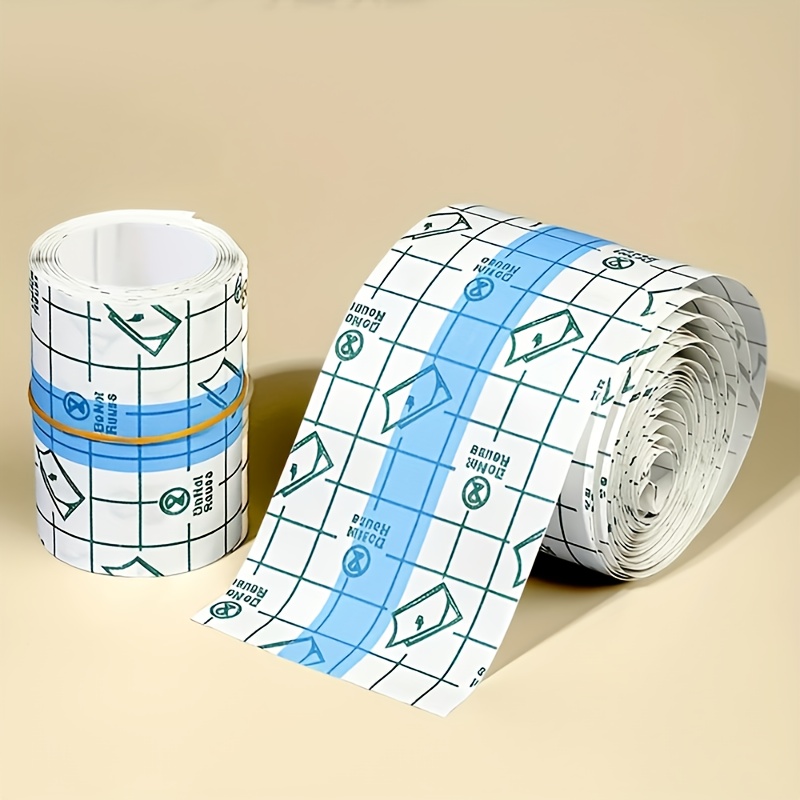 Image of 3 Roll Transparent Self-adhesive Wrap Tape | Pu Material, Portable Finger And Toe Protection, Prevents Water Entry, Tightly Wraps For Showering On Injured Areas