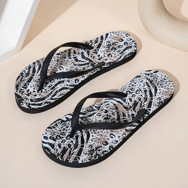 CIABATTA INFRADITO DONNA MARRONE PLATFORM IN GOMMA CON CATENA STRIATO Comfort Relax Estive - Foto 5