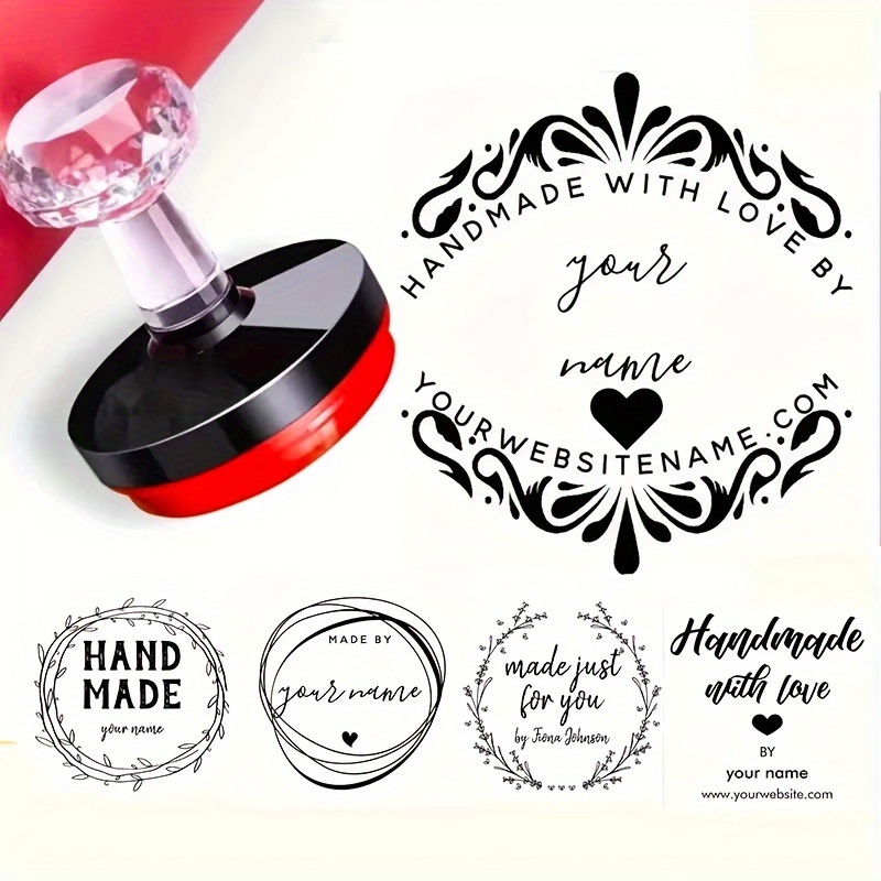 

Customizable Personalized Stamp With And Date, 11 Styles , For Invitations And Return Address Labels, Abs Material