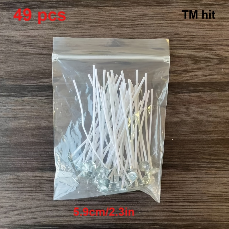 TEMU 49 para hacer velas | Preenceradas, , tamaños 0.98in/2.3in/3.9in/5.87in/7.83in, ideales para Navidad, fiestas, cenas a de