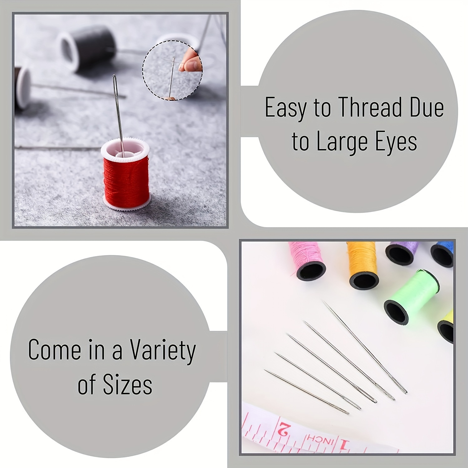 Set Of 55 Hand Sewing Needles